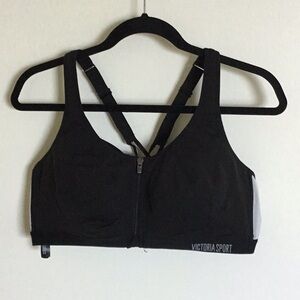 Victoria's Secret Black Sports Bra with Racerback Design